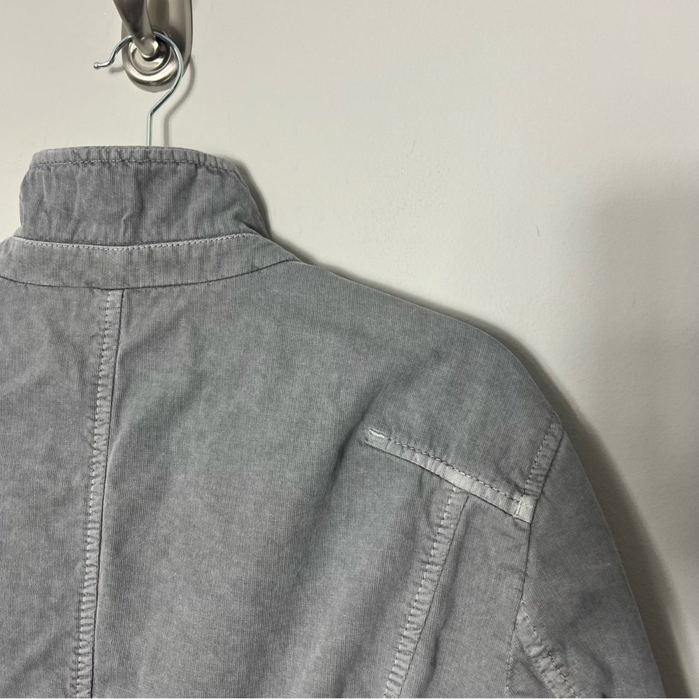 Moschino Men’s Blazer Canvas Cotton Linen Jacket Blazer Coat Gray Unique XL *S - Picture 9 of 12
